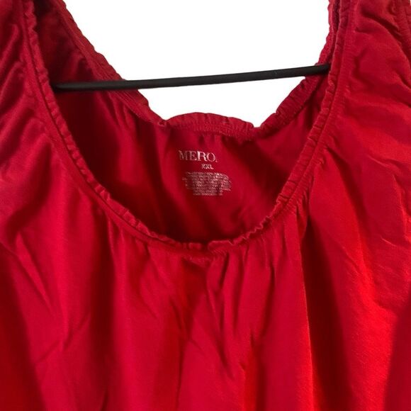 Pre Owned Women’s Merona Red Tank Top Sz XXL Casual Classic Style Comfort - Picture 6 of 7